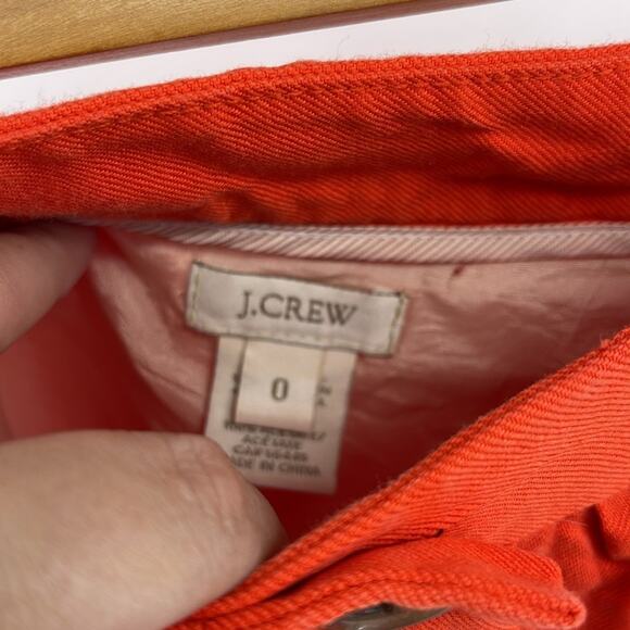 J. Crew linen Lyocell blend button up hi rise twill A-line skirt sz 0 - Picture 4 of 5